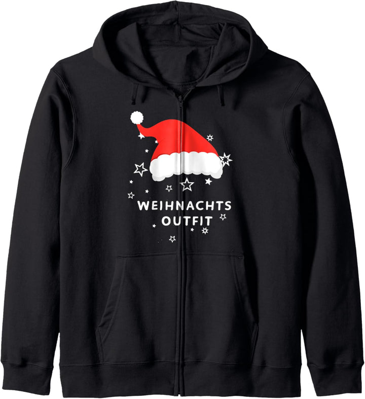 Weihnachtsoutfit Christmas XMAS Weihnachts Outfit Kapuzenjacke
