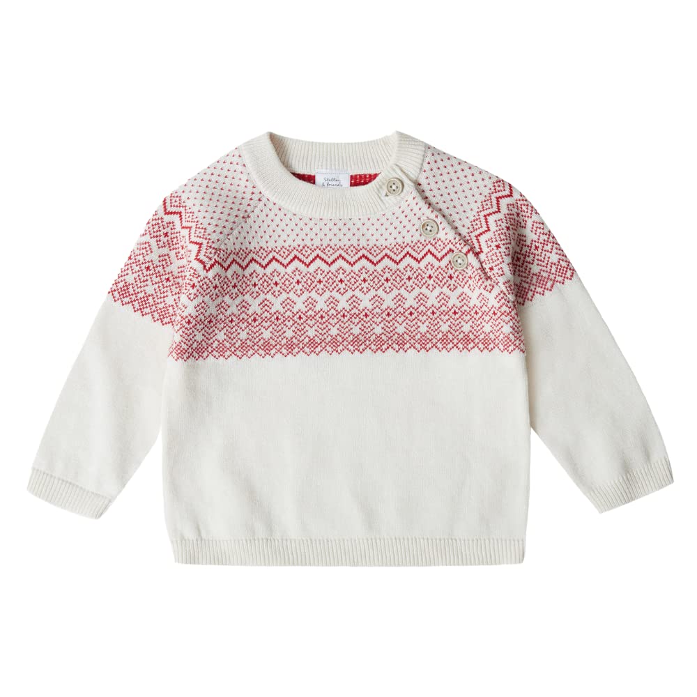 Stellou & friends Baby Cardigan-Strickjacke und Strick-Pullover für Mädchen und Jungen mit Norwegen