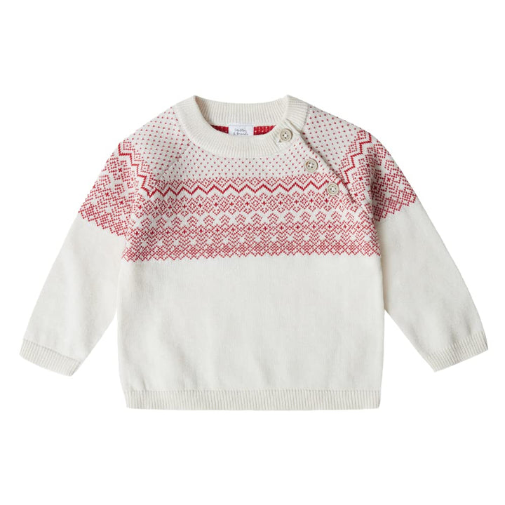 Stellou & friends Baby Cardigan-Strickjacke und Strick-Pullover für Mädchen und Jungen mit Norwegen