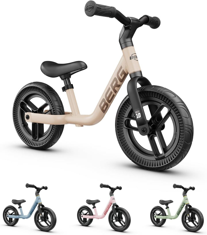 BERG MOOV 10 Laufrad | ab 2 jahre | bis zu 30 kg | 10 Zoll | Lenkrad und Sattel Höhenverstellbar | S