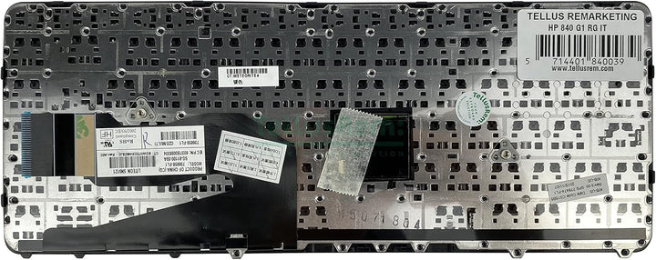 ersatztastatur Italienisch Nicht Hintergrundbeleuchtung für HP 840 G1, 840 G2, 850 G1, 850 G2 Non-Ba