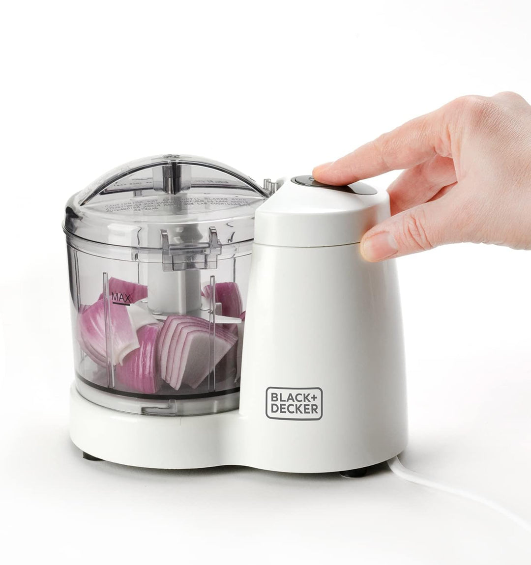 Black+Decker BXCH120E Zerkleinerer, 120, weiss/grau 350ml 120W, 350ml 120W