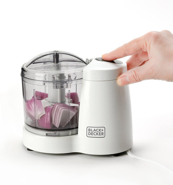 Black+Decker BXCH120E Zerkleinerer, 120, weiss/grau 350ml 120W, 350ml 120W