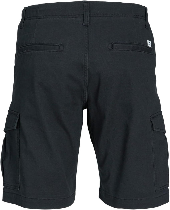 JACK & JONES Male Cargo Shorts Plus Normal geschnitten Cargo Shorts XS Schwarz, XS Schwarz