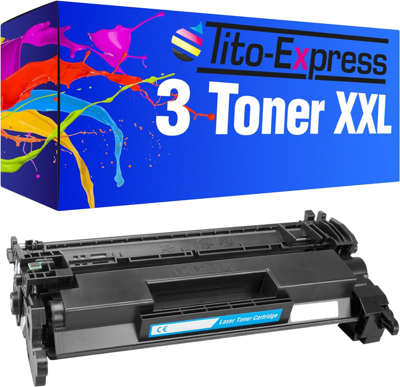 Tito-Express 3 Laser-Toner XXL kompatibel mit HP CF226A 26A Black Laserjet Pro M-402D M-402N M-402DN