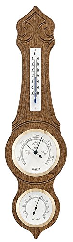 Wetterstation, 420 x 110 mm, Holz, Silber, Einheitsgrösse
