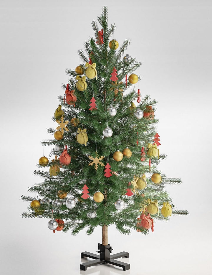 Weihnachtsbaumständer Metall - Christbaumständer Schwarz, Stabil Baumständer - Weihnachtsbaum Stände