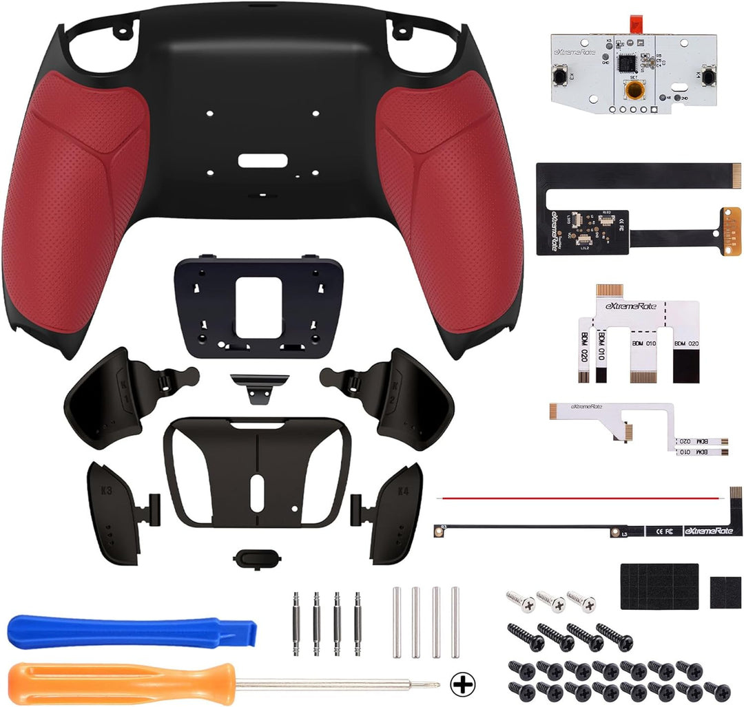 eXtremeRate Programmierbar RISE4 Remap Kit für ps5 Controller BDM-010/020,Real Metal Buttons(RMB) Re