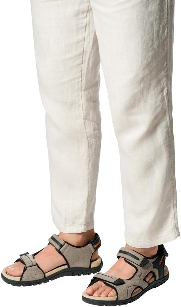 Geox Herren Uomo Sandal Strada D Riemchensandalen, Sand
