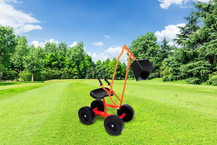 small foot Bagger mit Schaufel und Rädern für Kinder, Sandspielzeug, 360° drehbar, ab 3 Jahren,