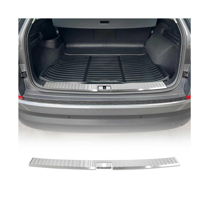 Ladekantenschutz Stossstangenschutz kompatibel mit Skoda Kodiaq NS7 2017-2023 Edelstahl Chrom Gebürs