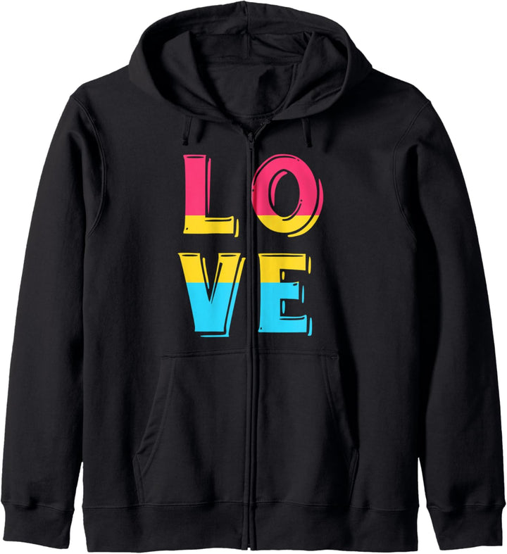 Pan Liebe Gay Pride LGBT Liebe Geschenk Queer Pansexuell Kapuzenjacke