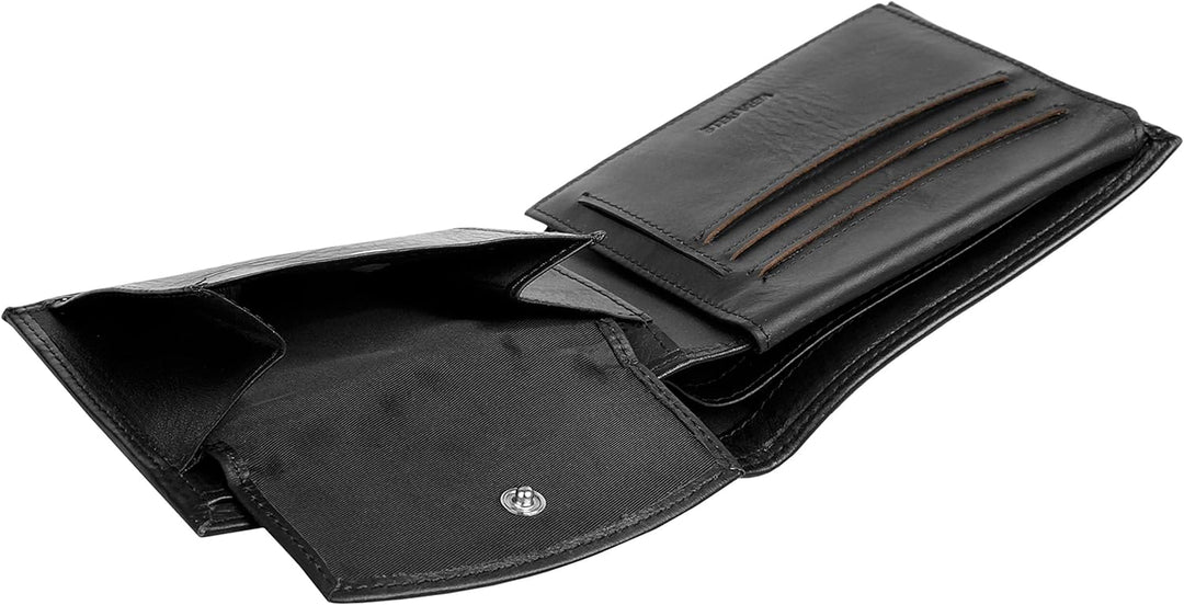 BAGAN Geldbörse Echt Leder schwarz Herren - 020880