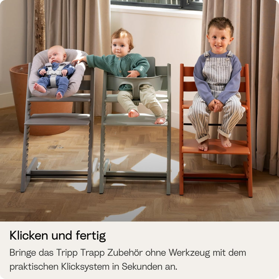 Tripp Trapp Stuhl von Stokke, Warm Brown - Verstellbarer, anpassbarer Stuhl für Kleinkinder, Kinder