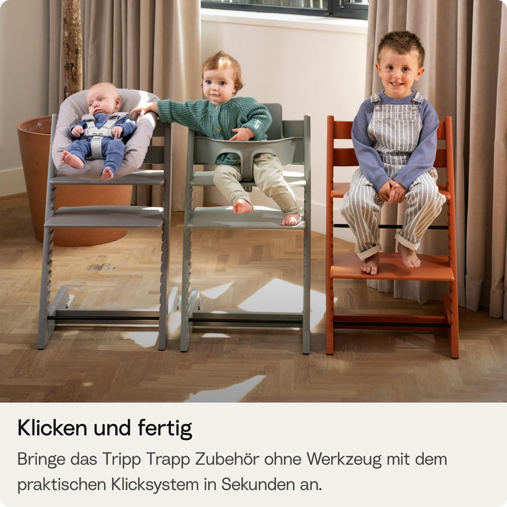 Tripp Trapp Stuhl von Stokke, Warm Brown - Verstellbarer, anpassbarer Stuhl für Kleinkinder, Kinder