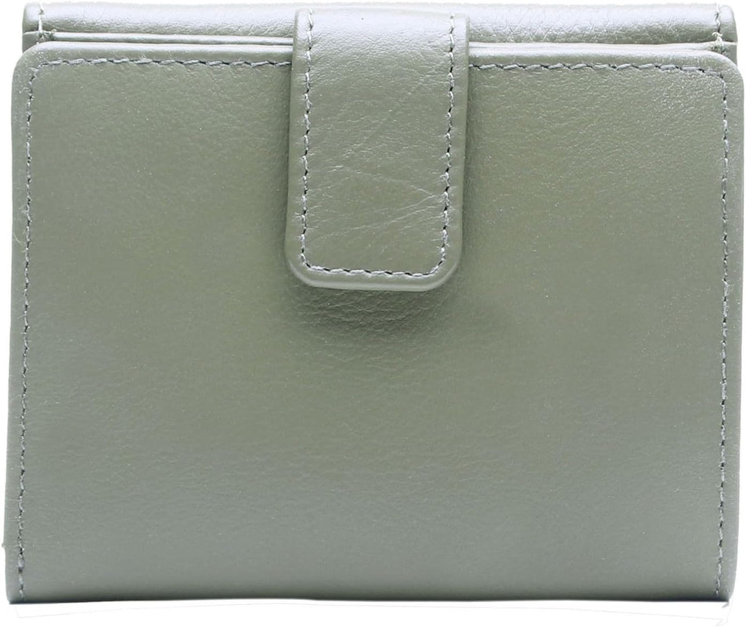 Esquire Peru Geldbörse RFID Leder 10 cm Einheitsgrösse Olive, Einheitsgrösse Olive