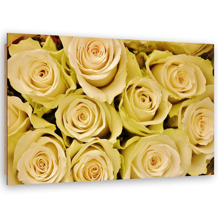 Wandbild XXL Rose Deko Kunst Bilder Blume Gelb 120x80 cm M14551 120x80 cm, M14551 120x80 cm