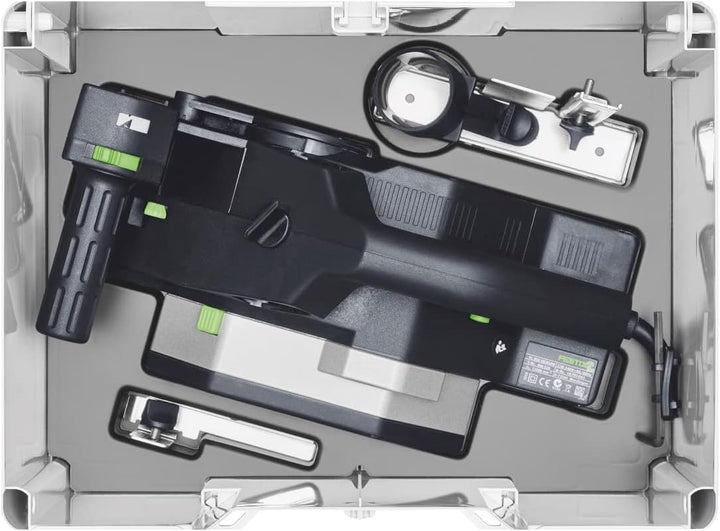 Festool Hobel HL 850 EB-Plus (mit Hobelkopf, Parallelanschlag, Falztiefenanschlag, Absaugadapter, In