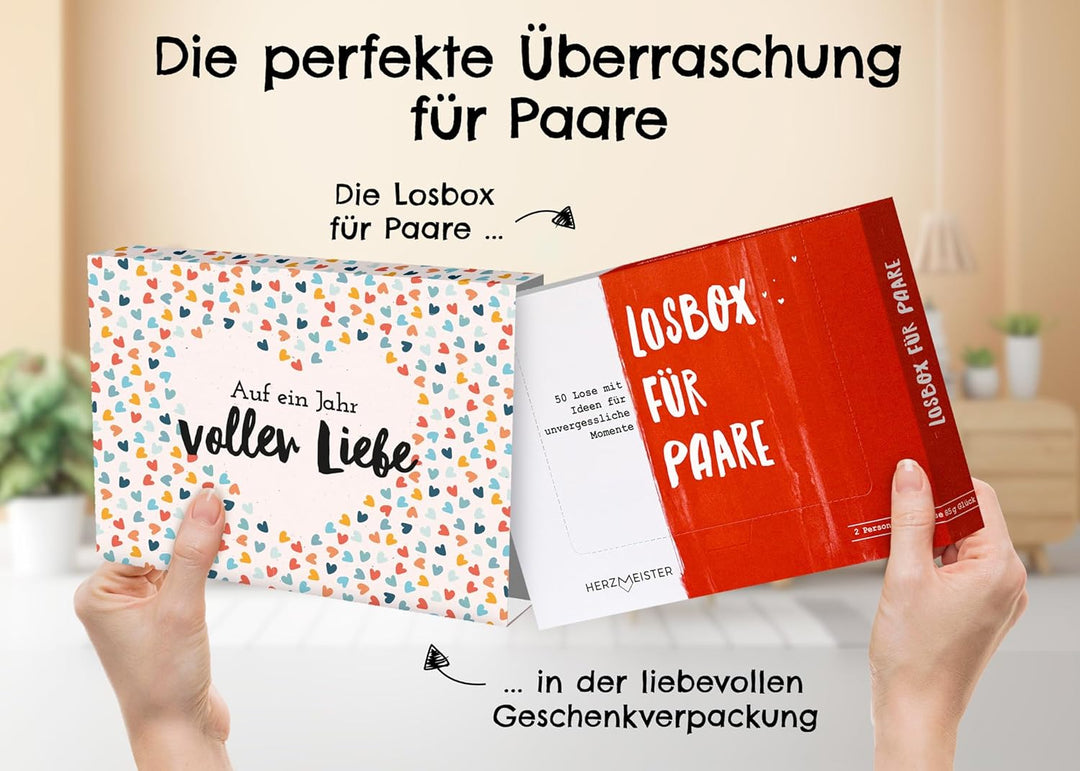 Geschenk für Paare - Ideen für unvergessliche Paarzeit - Jahrestag Geschenk für Ihn und für Sie - Üb