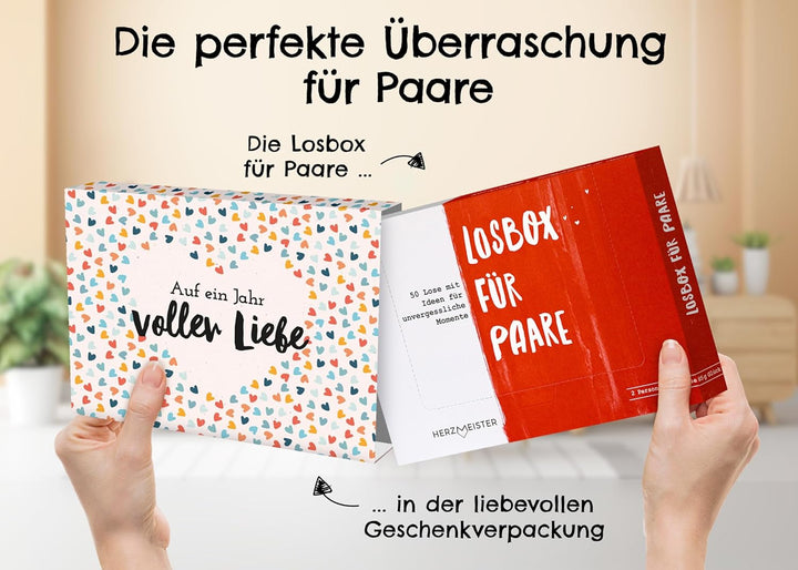 Geschenk für Paare - Ideen für unvergessliche Paarzeit - Jahrestag Geschenk für Ihn und für Sie - Üb
