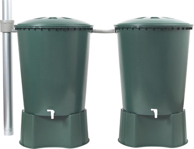 Garantia Regentonnen Verbindungsset 2“ (51 mm, Schlauchlänge 25 cm, Verbindungsschlauch für Regenwas