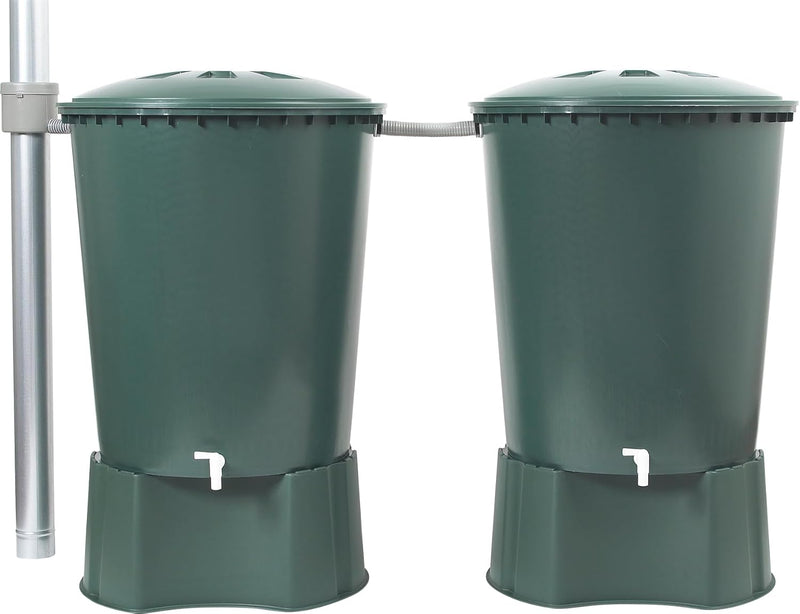 Garantia Regentonnen Verbindungsset 2“ (51 mm, Schlauchlänge 25 cm, Verbindungsschlauch für Regenwas