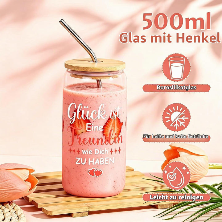 Beste Freundin Geschenke, Trinkgläser Geburtstagsgeschenk für Freundin Schwester,Geschenkideen für F