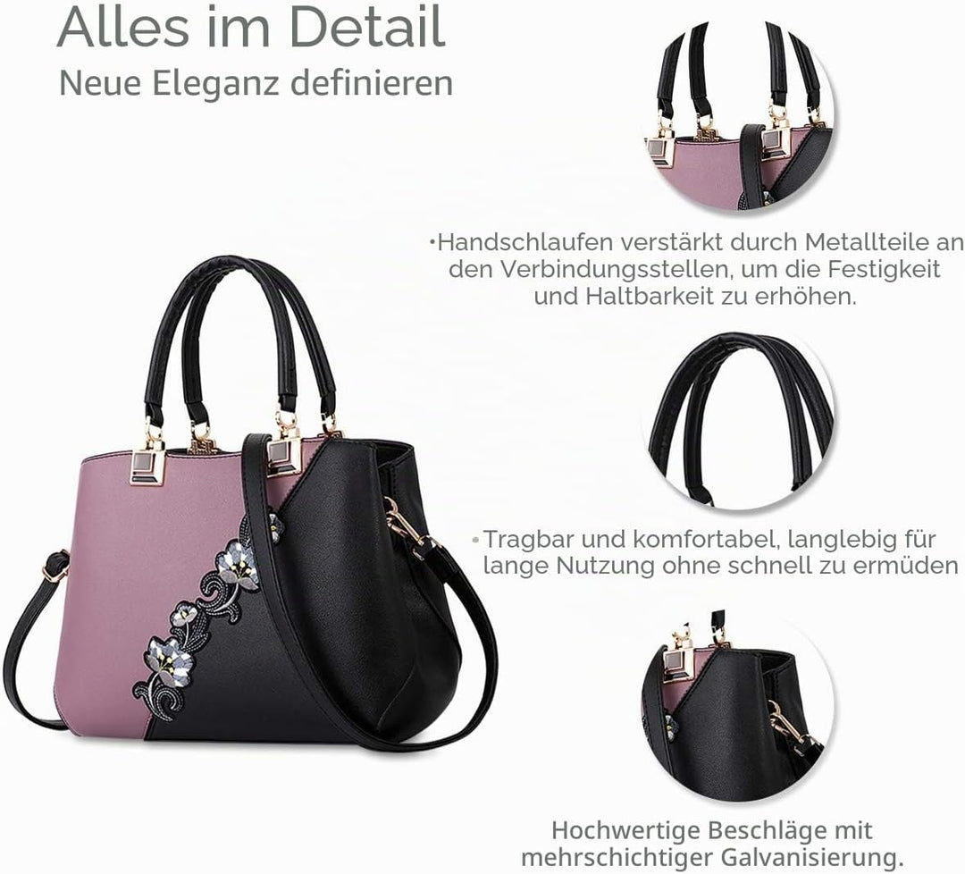 NICOLE & DORIS 2024 Mode Handtaschen für Frauen Umhängetasche Damen Tragetaschen Shopper Elegant Sch