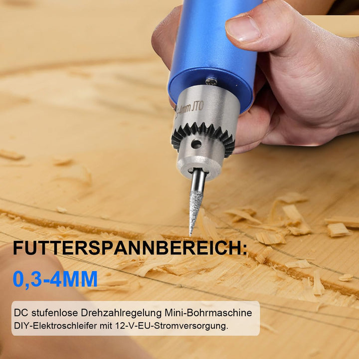 SUDEG Mini Bohrmaschine Set,Elektrisch Mini Drill Bohrmaschine Tragbare Handbohrmaschine Handbohrer
