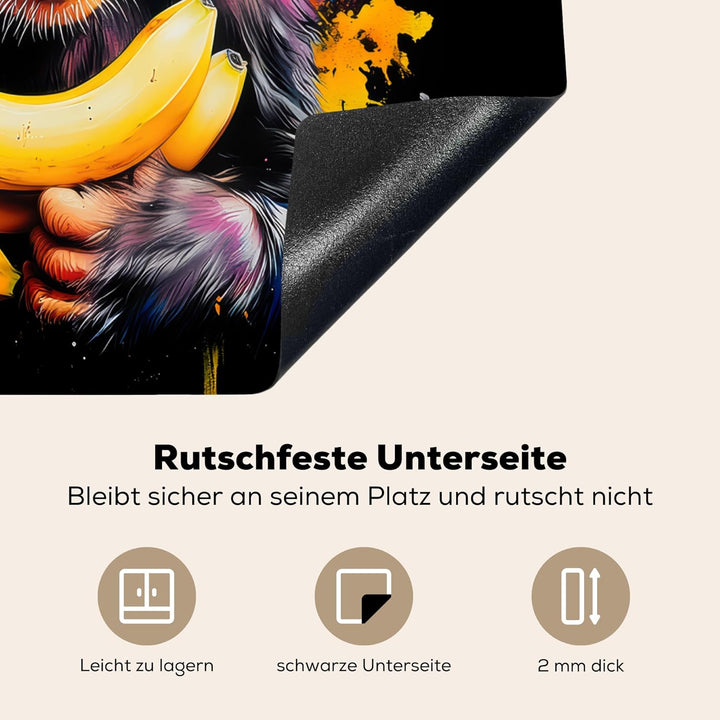 KitchenYeah© Herdabdeckplatte Einteilig 59x51 cm Küche Ceranfeld Abdeckplatte Cerankochfeld Abdeckun