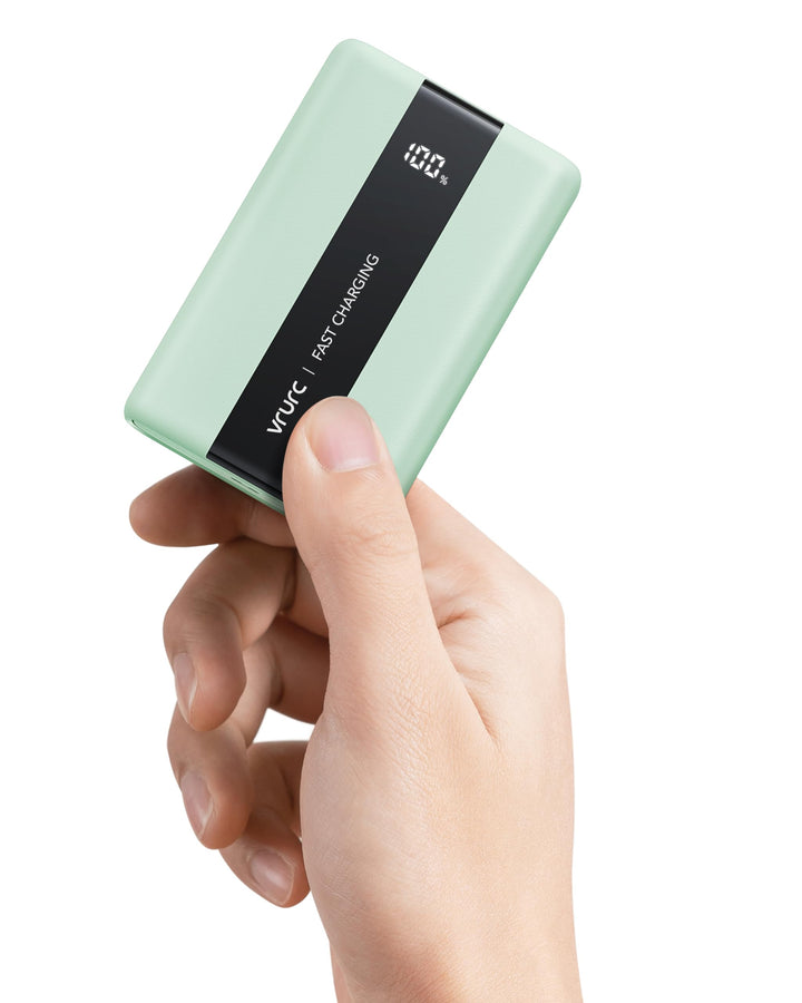 VRURC Power Bank 20000mAh – Kleiner & tragbarer externer Akku mit 22,5W QC & PD 3.0 Schnellladen, US