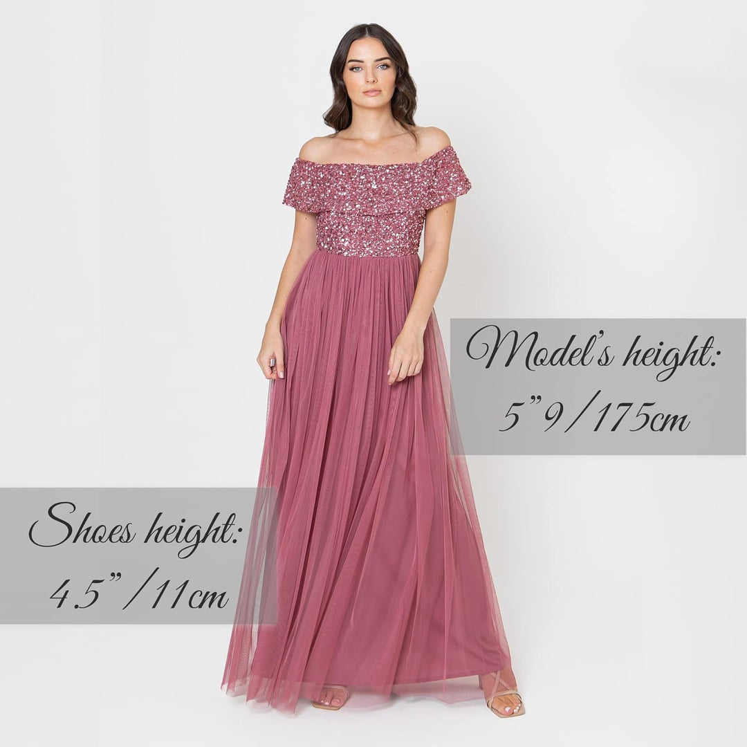 Maya Deluxe Damen Bridesmaid Dress Desert Rose 36, Desert Rose 36