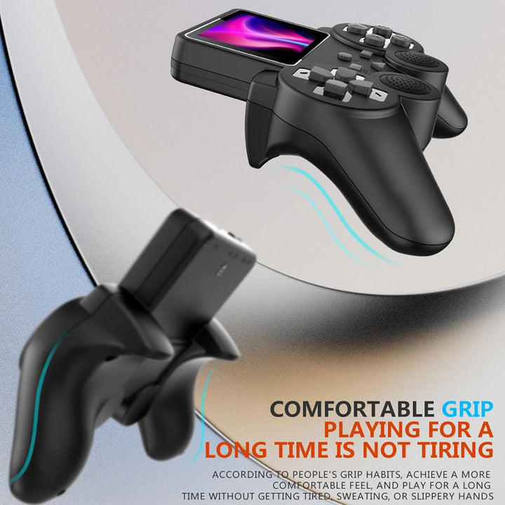 Handheld-Gamepad-Spielekonsole, Retro-Konsole mit 3-Zoll-Bildschirm und AV-Kabel für TV-Anschluss. E