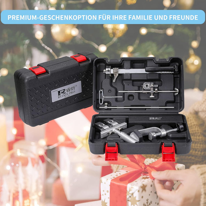 CWOVRS Messerschärfer Profi, RX-009 Messerschärfsystem Edelstahl, 360° Flip Drehung mit festem Winke