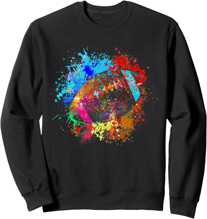 Bunter American Football Splash Design Sweatshirt