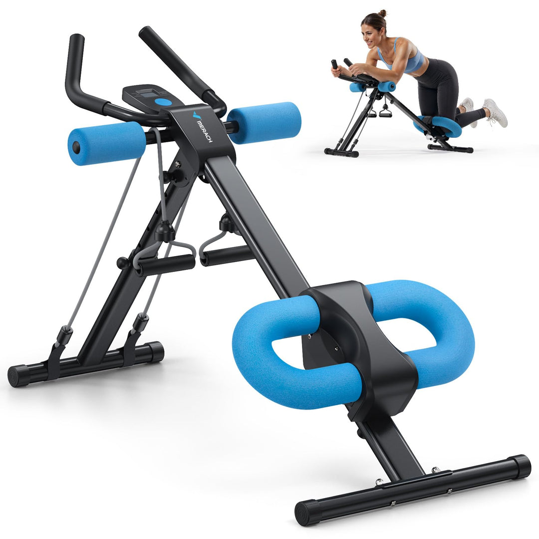 MERACH Bauchtrainer Bauchmuskeltrainer für Zuhause Multifunktionale Trainingsgerät für Ganzkörpertra