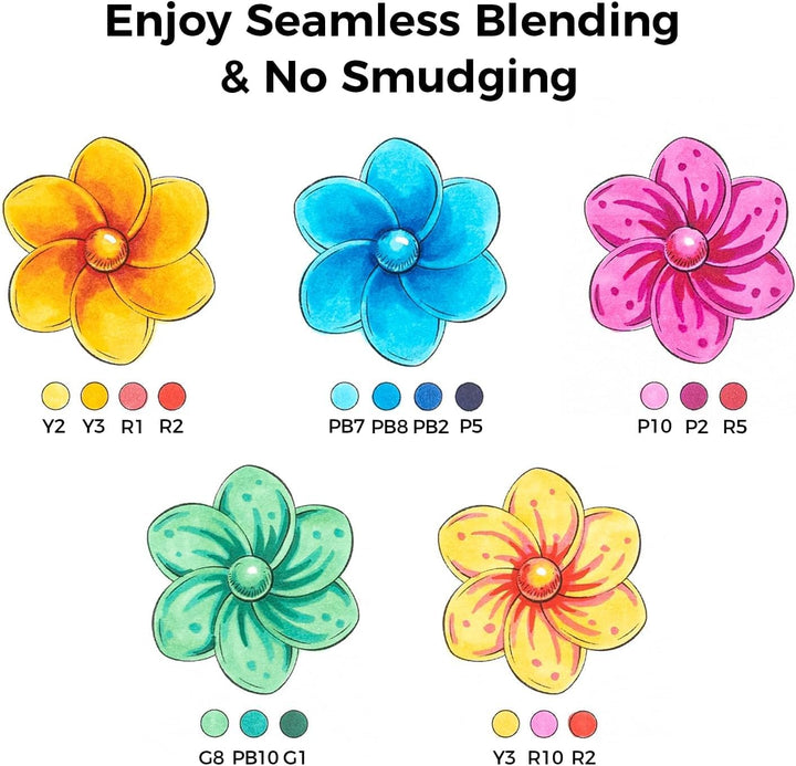 Graffiti Stifte, Ohuhu 48 Farbige Graffiti Marker Doppelspitze (Pinsel & feine Spitze) Marker Stifte