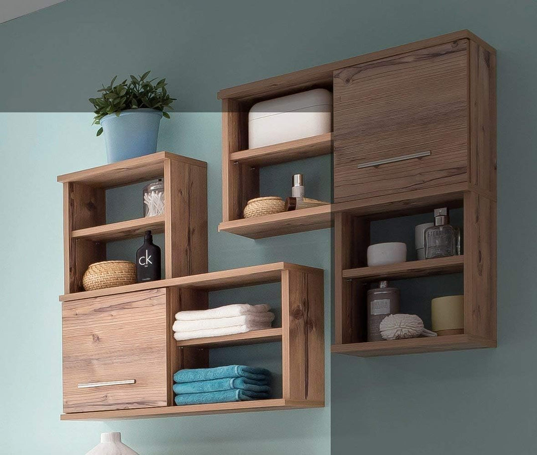 Schildmeyer Hängeschrank 119998 Isola, 60x20.5x65 cm, silberfichte Dekor, Silberfichte