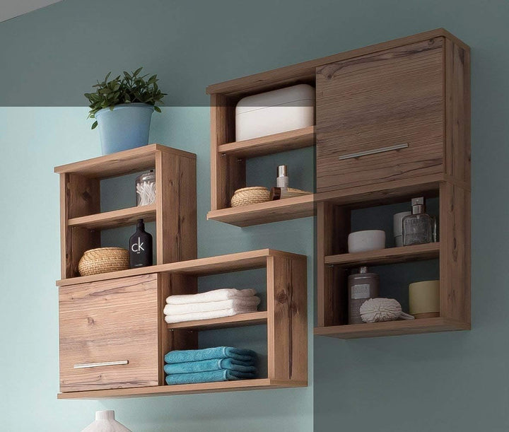 Schildmeyer Hängeschrank 119998 Isola, 60x20.5x65 cm, silberfichte Dekor, Silberfichte