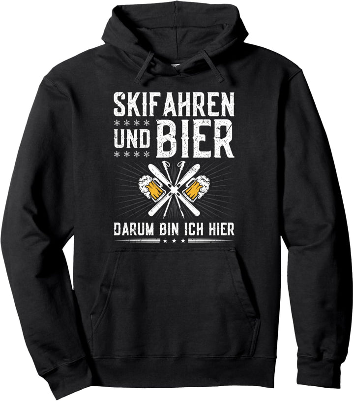 Apres Ski Spruch Witzig Skifahren Bier Pullover Hoodie