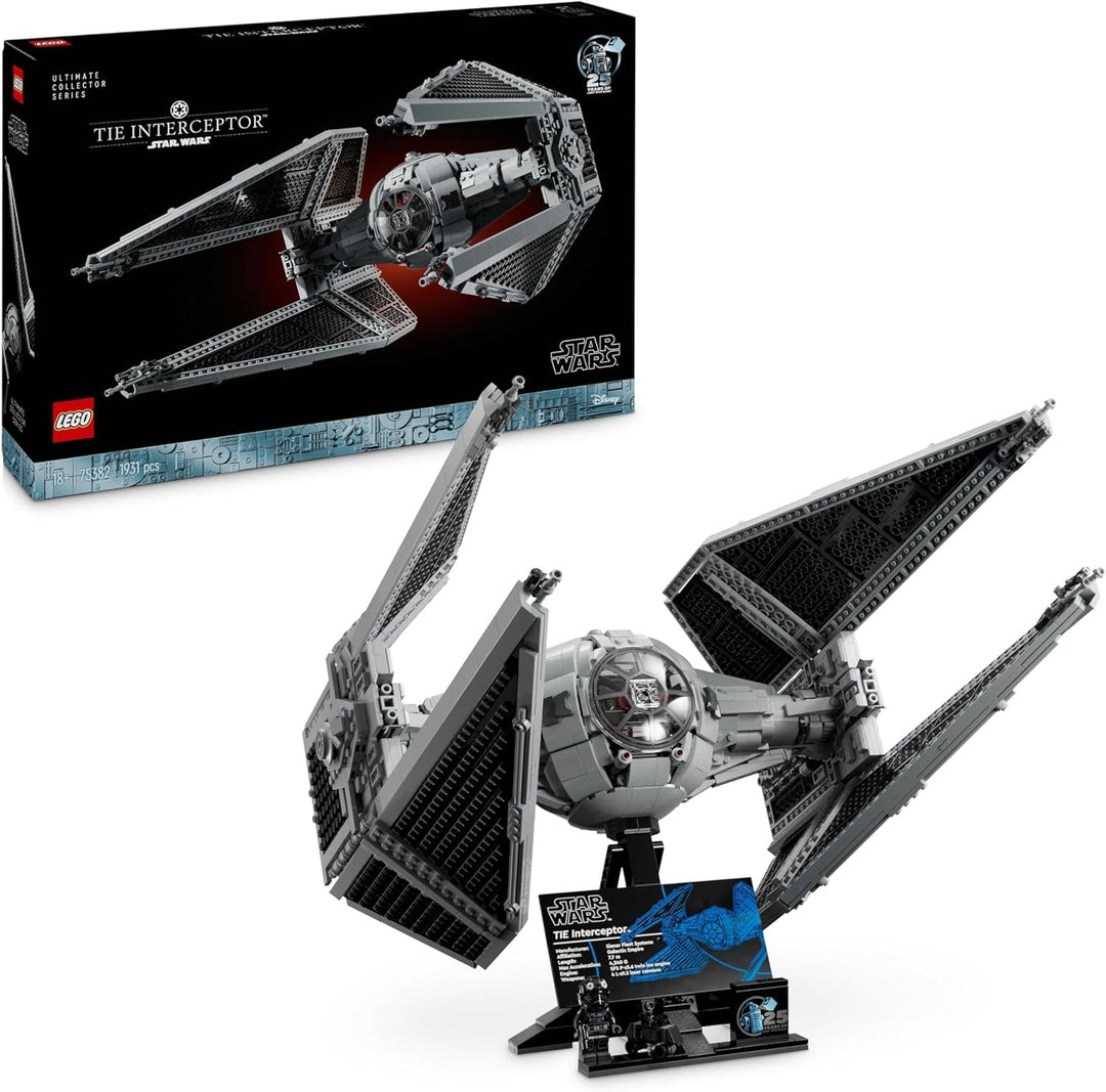 LEGO Star Wars TIE-Abfangjäger, kreatives Bauset aus der Ultimate Collector Series für Erwachsene, M