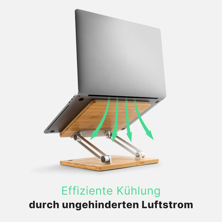 Laptop Ständer - Laptopständer - Notebook Ständer - Laptop Stand for Desk Bambus, Bambus