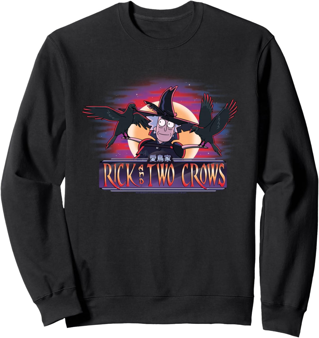 Rick and Morty Rick and two crows Sweatshirt