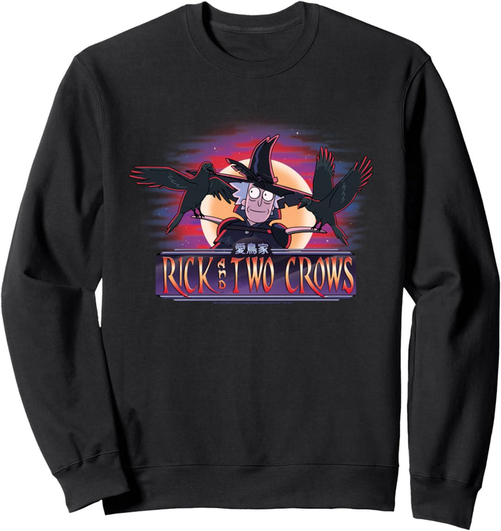 Rick and Morty Rick and two crows Sweatshirt