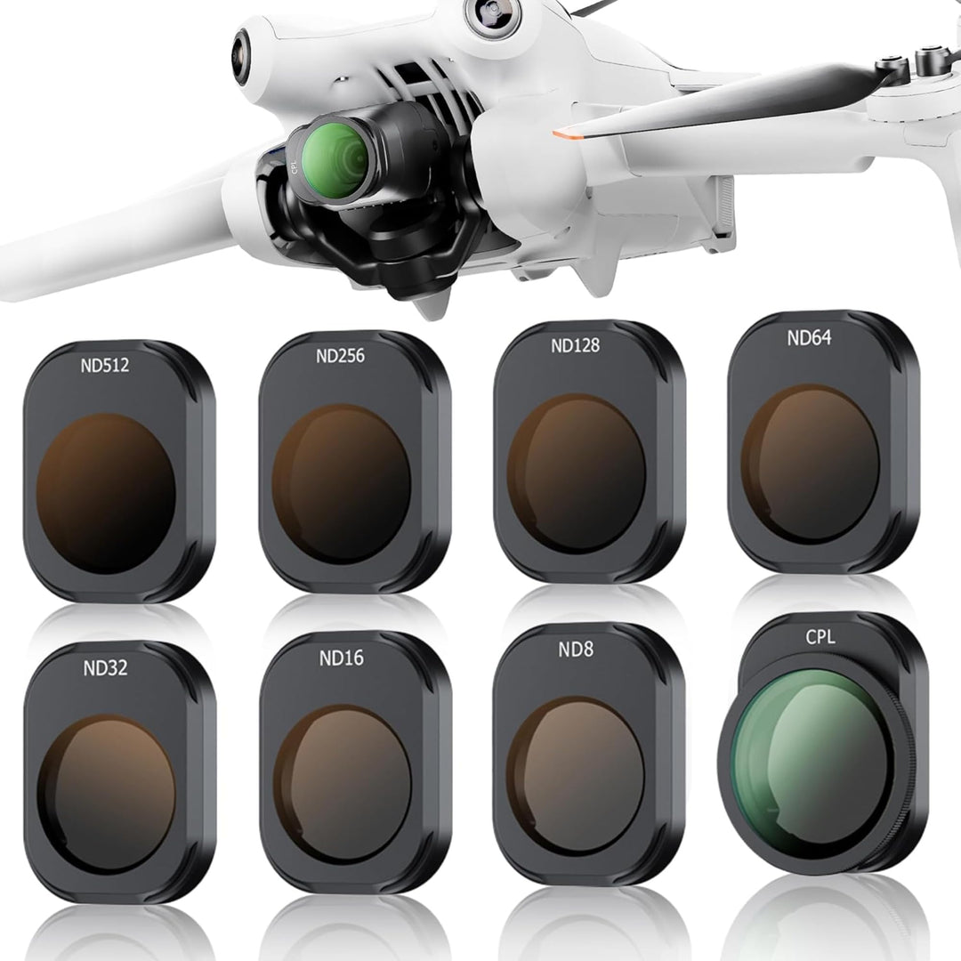 Mini 4 Pro ND CPL Filter Set 8 Teilig,Polfilter ND-Filter für DJI Mini 4 Pro Fly More Combo mit Filt