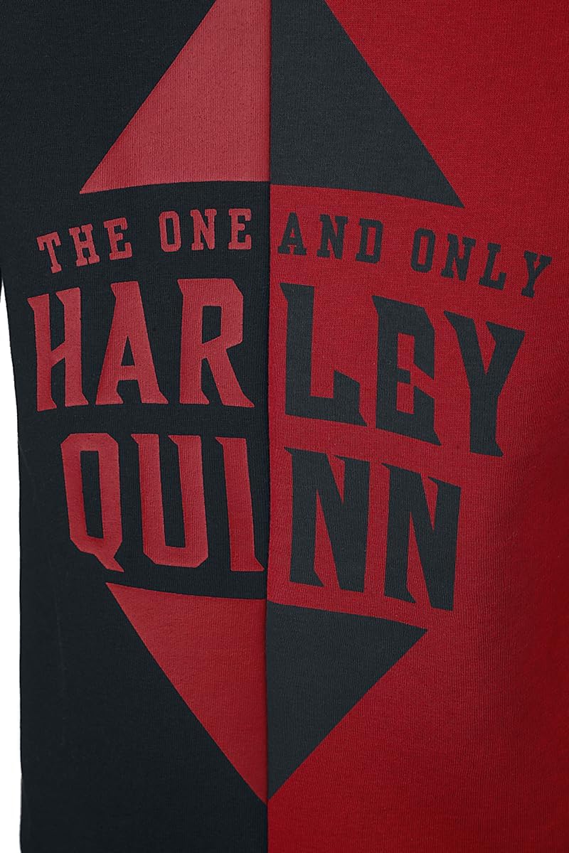 Suicide Squad Harley Quinn Frauen Kapuzenpullover rot/schwarz, M