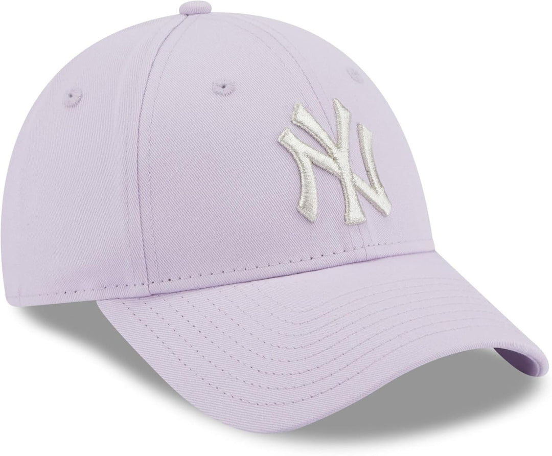 New Era New York Yankees Rose MLB Double Pom Cuff Knit Women Beanie, 940Women-Yankees-Purple-