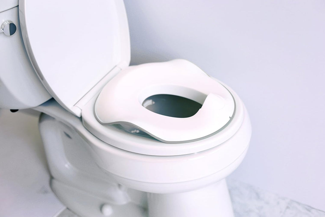 Ubbi einstellbarer Toilettentrainer, leicht zu reinigender Töpfchentrainingstrainer, Grau Adjustable