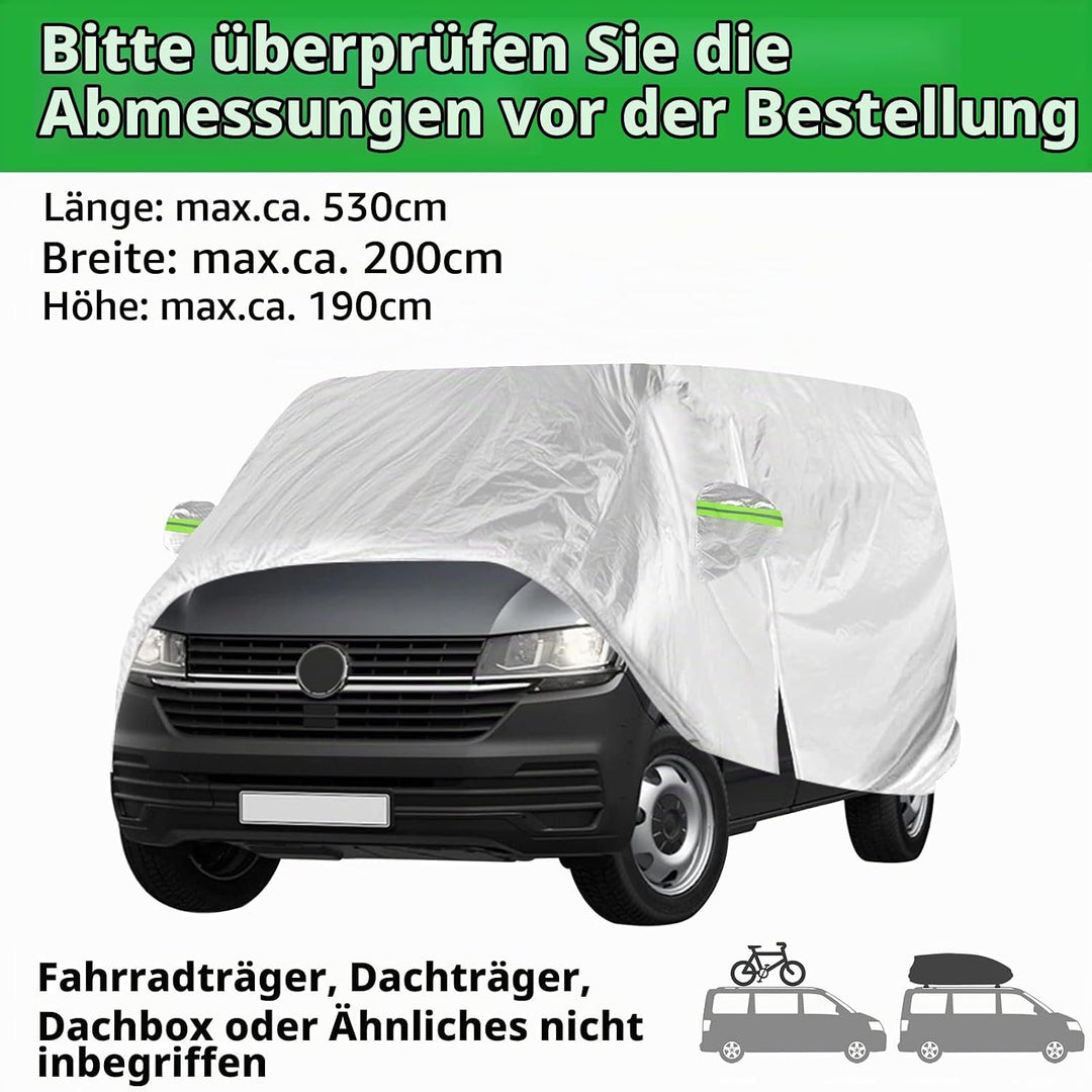 CICMOD Autoabdeckung Vollgarage Ersatz für V-W T5 T6 Transporter Wohnmobil Autoplane Outdoor wasserd