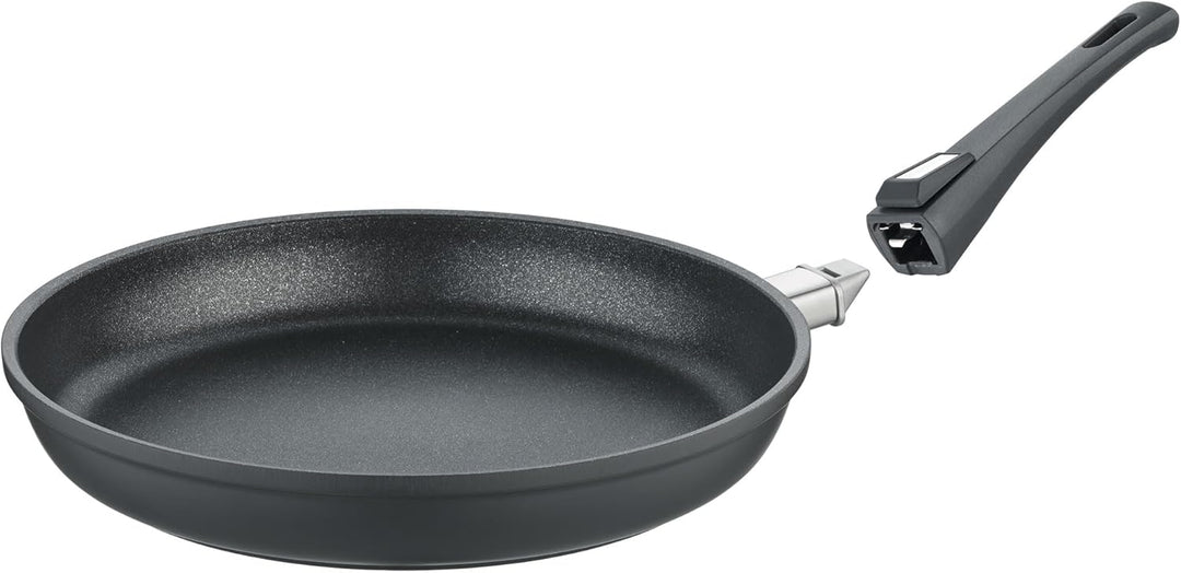 Berndes Bratpfanne Vario Click 32 cm, Induktion, Pfanne mit abnehmbarem Stiel, robuster Aluguss, ant